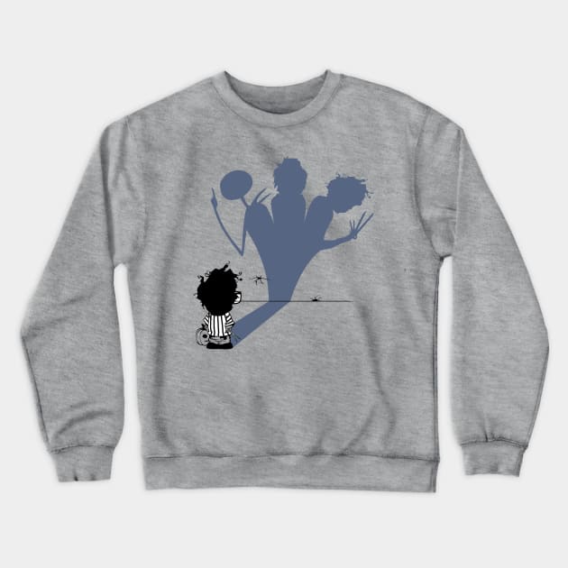 Timmy's Shadow Crewneck Sweatshirt by WarbucksDesign